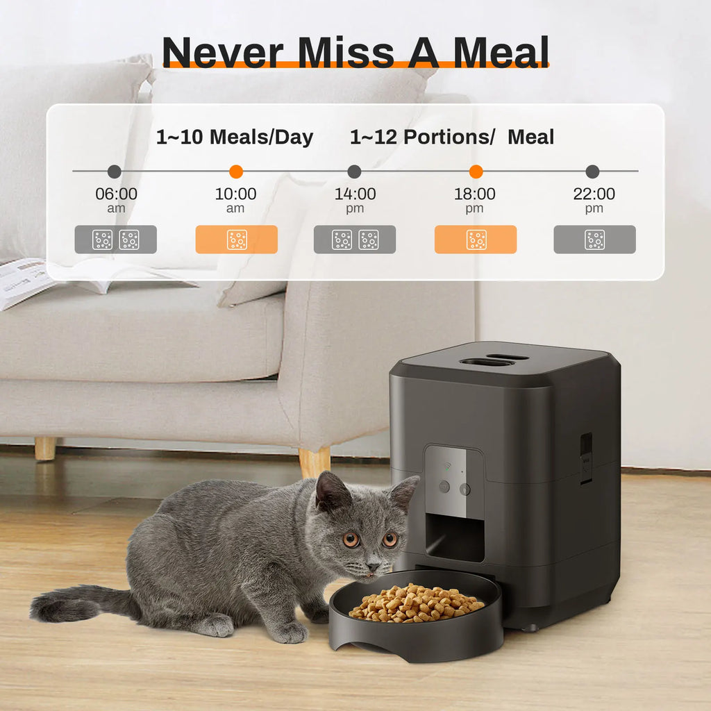 Smart WiFi Pet Feeder Automatic Cat Dog Food Dispenser
