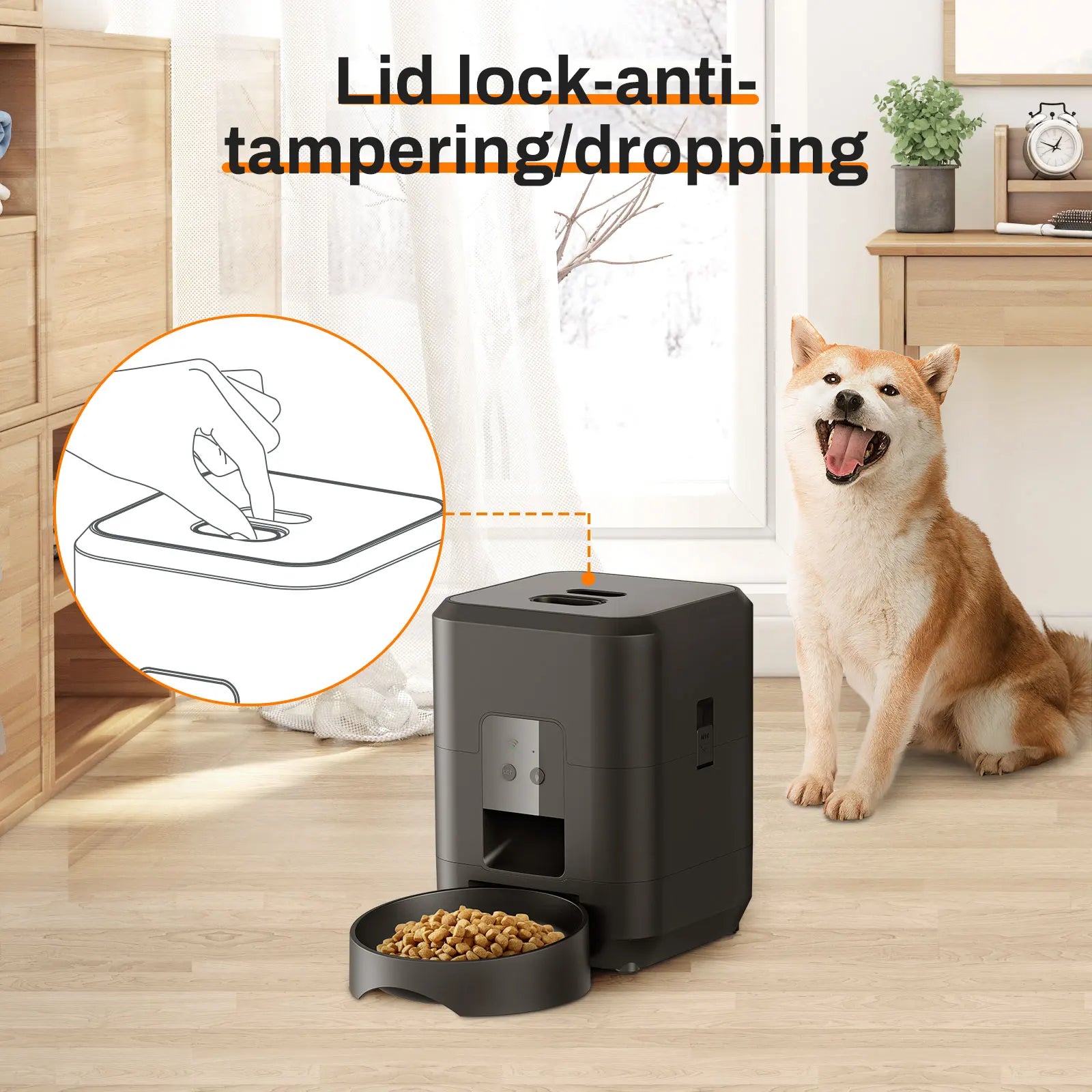 Smart WiFi Pet Feeder Automatic Cat Dog Food Dispenser